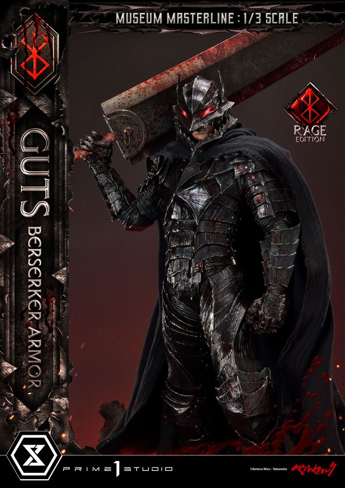 Berserk Museum Masterline Statue 1/3 Guts Berserker Armor Rage Edition 121 cm