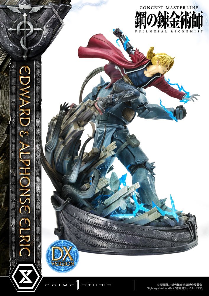 Fullmetal Alchemist Statue 1/6 Edward &amp; Alphonse Elric Deluxe Version 56 cm