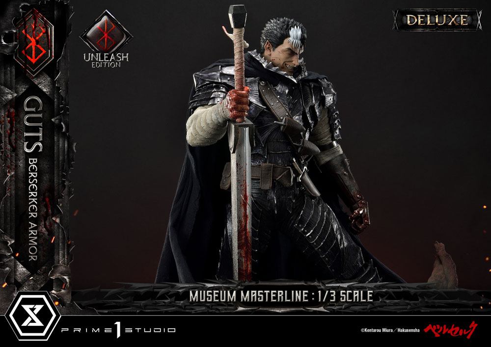 Berserk Museum Masterline Statue 1/3 Guts Berserker Armor Unleash Edition Deluxe Bonus Version 121 cm