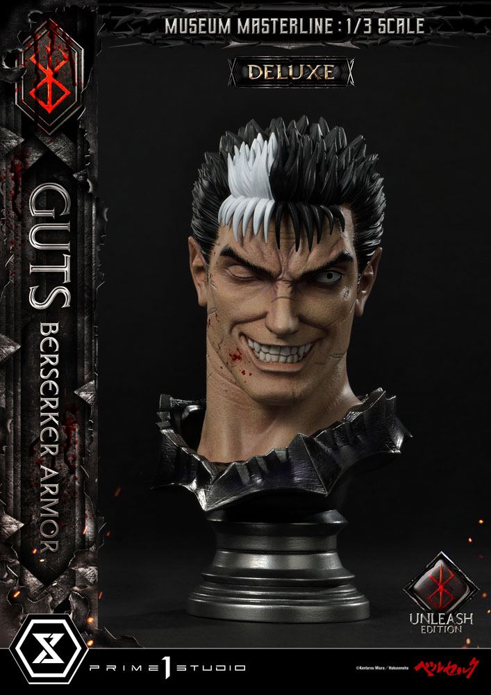 Berserk Museum Masterline Statue 1/3 Guts Berserker Armor Unleash Edition Deluxe Bonus Version 121 cm