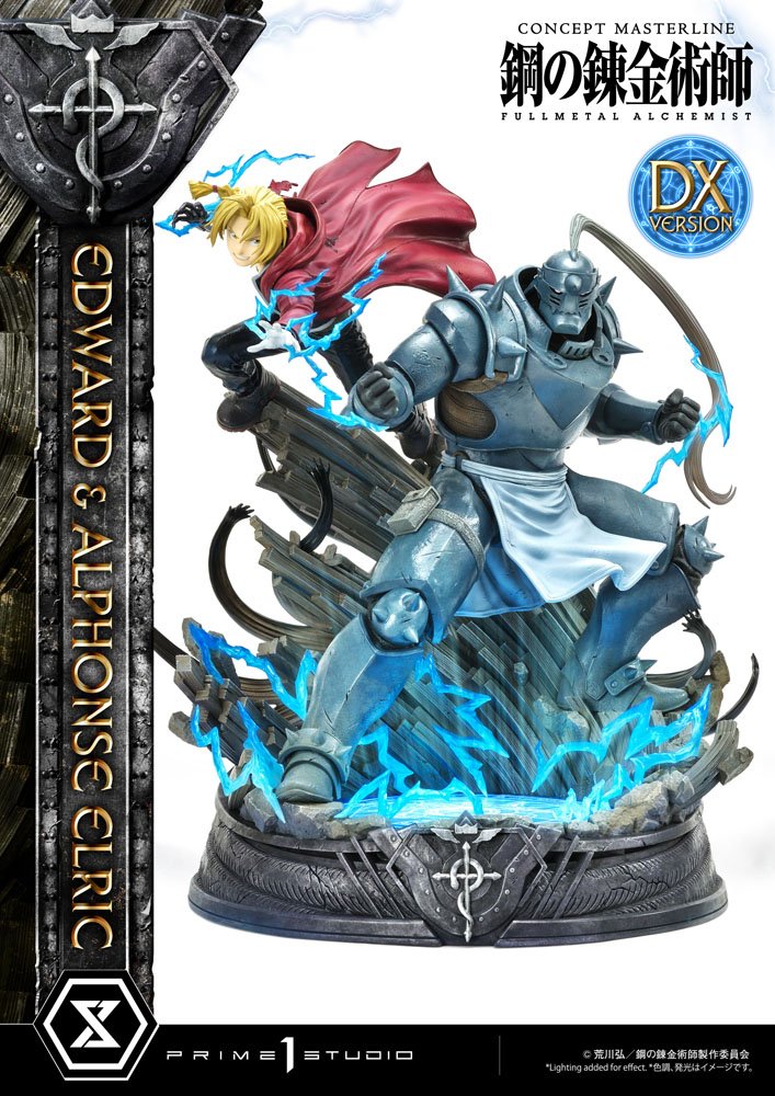 Fullmetal Alchemist Statue 1/6 Edward &amp; Alphonse Elric Deluxe Version 56 cm