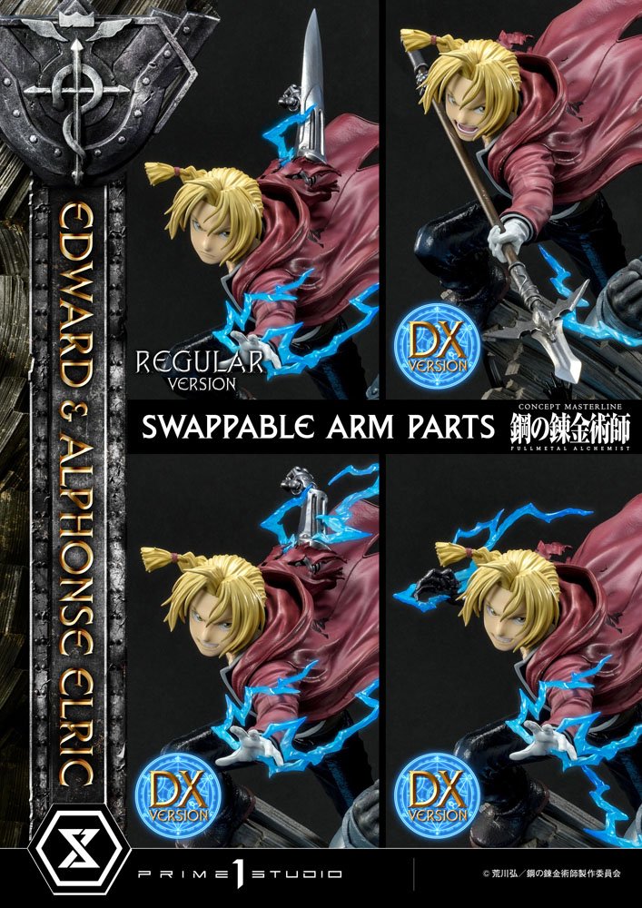 Fullmetal Alchemist Statue 1/6 Edward &amp; Alphonse Elric Deluxe Version 56 cm