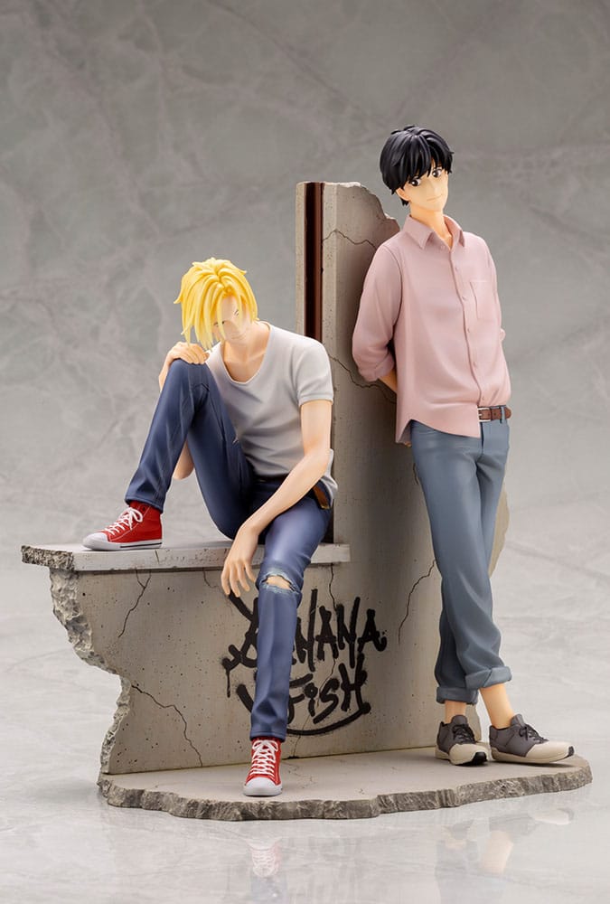 Banana Fish PVC ARTFXJ Statue 1/8 Ash &amp; Eiji 25 cm