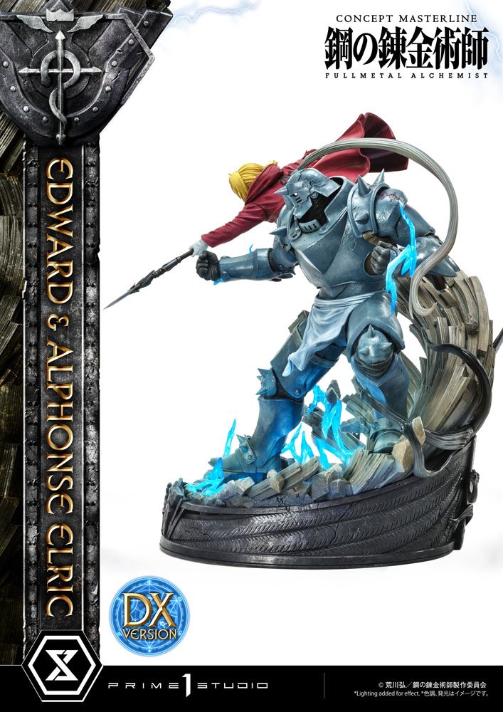 Fullmetal Alchemist Statue 1/6 Edward &amp; Alphonse Elric Deluxe Version 56 cm