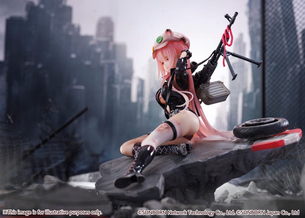 Girls&#39; Frontline SHIBUYA SCRAMBLE FIGURE PVC Statue 1/7 UKM-2000 Gale Lightning -Wounded Ver.- 20 cm