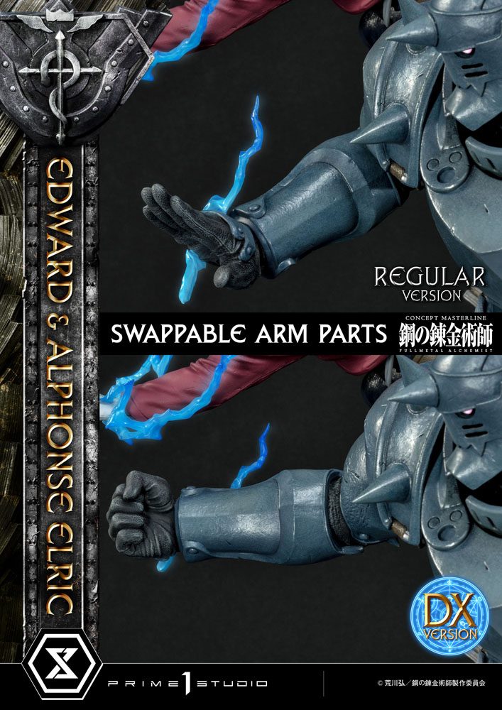 Fullmetal Alchemist Statue 1/6 Edward &amp; Alphonse Elric Deluxe Version 56 cm