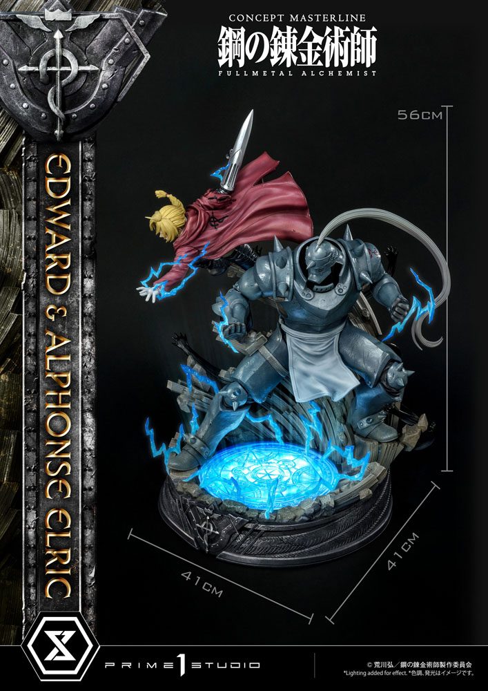 Fullmetal Alchemist Statue 1/6 Edward &amp; Alphonse Elric 56 cm