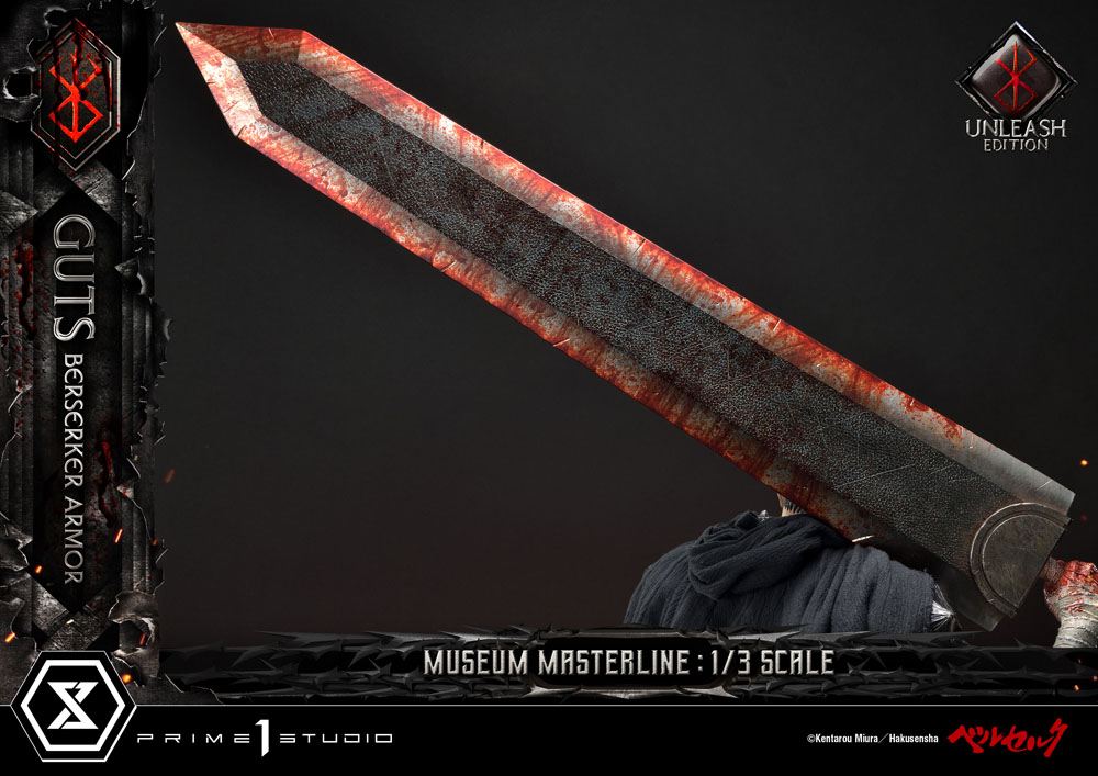 Berserk Museum Masterline Statue 1/3 Guts Berserker Armor Unleash Edition 121 cm