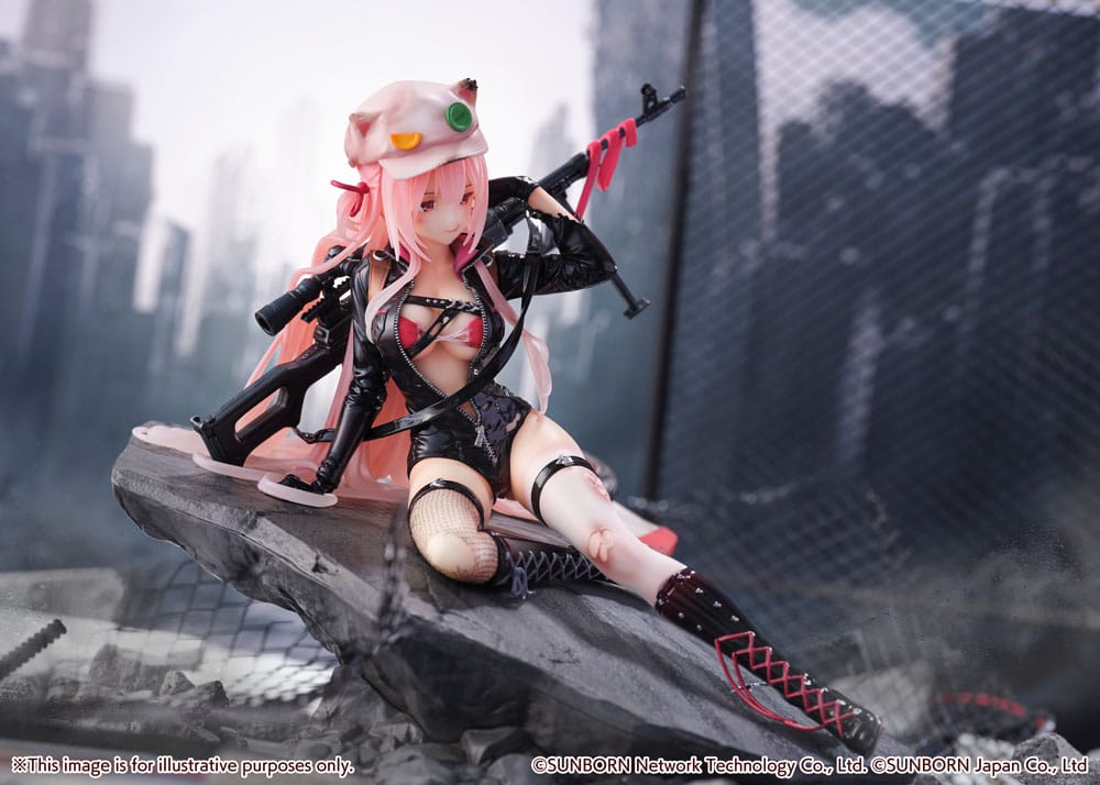 Girls&#39; Frontline SHIBUYA SCRAMBLE FIGURE PVC Statue 1/7 UKM-2000 Gale Lightning -Wounded Ver.- 20 cm