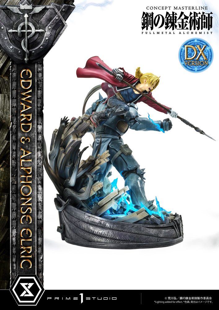 Fullmetal Alchemist Statue 1/6 Edward &amp; Alphonse Elric Deluxe Version 56 cm