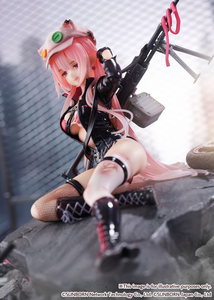 Girls&#39; Frontline SHIBUYA SCRAMBLE FIGURE PVC Statue 1/7 UKM-2000 Gale Lightning -Wounded Ver.- 20 cm