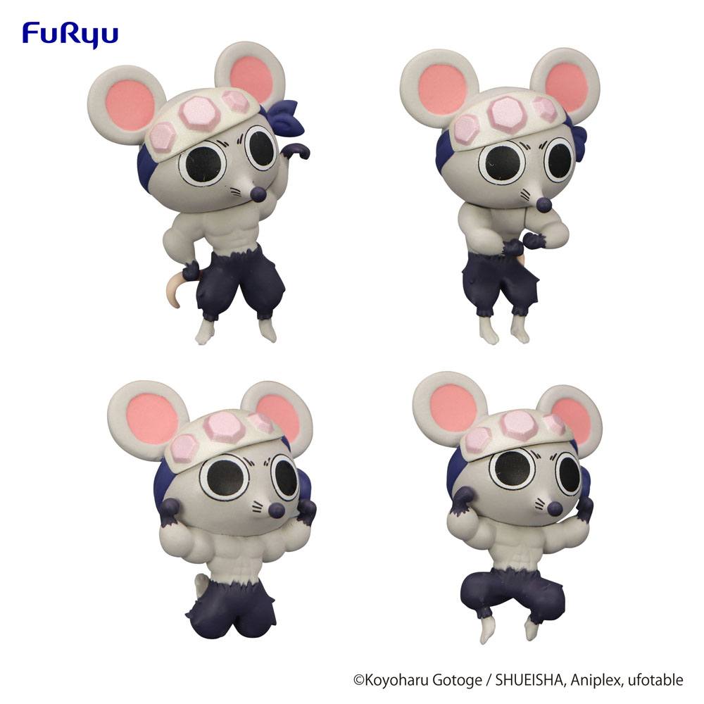 Demon Slayer: Kimetsu no Yaiba Chokotto Hikkake PVC Statues Petit Muki Muki Mouse 4 cm