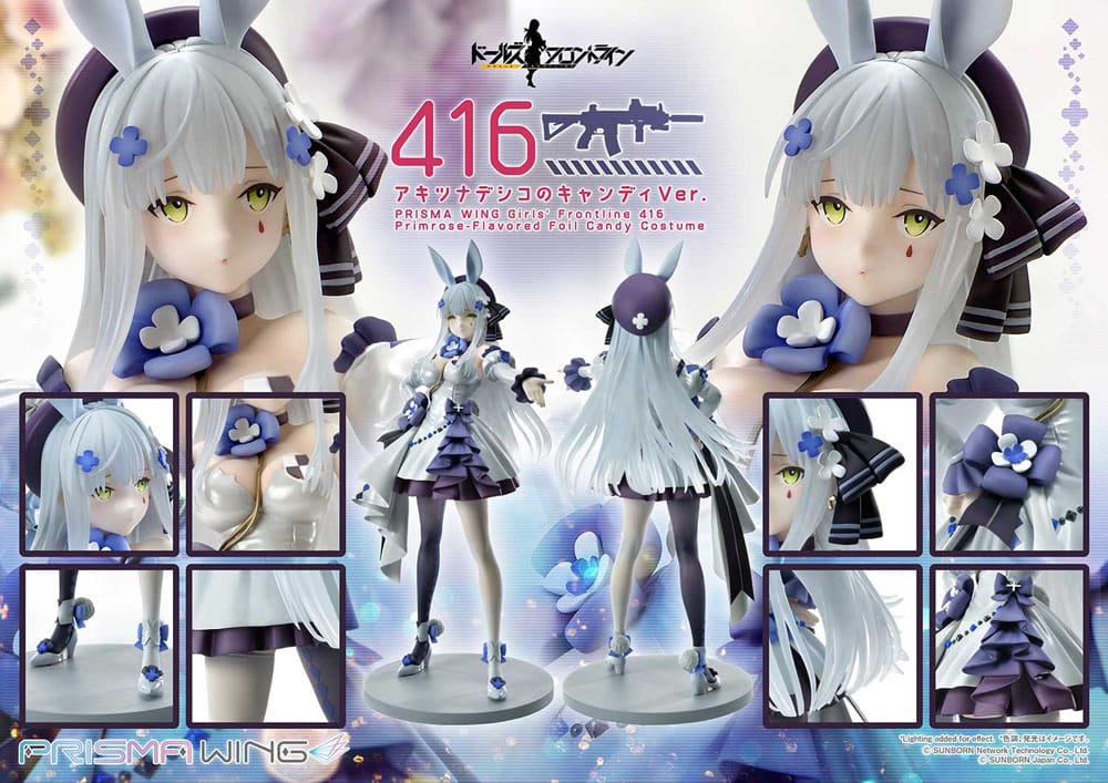 Girls&#39; Frontline Prisma Wing PVC Statue 1/7 Primrose-Flavored Foil Candy Costume 25 cm