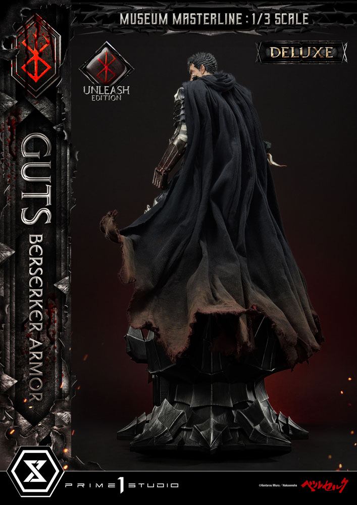 Berserk Museum Masterline Statue 1/3 Guts Berserker Armor Unleash Edition Deluxe Bonus Version 121 cm