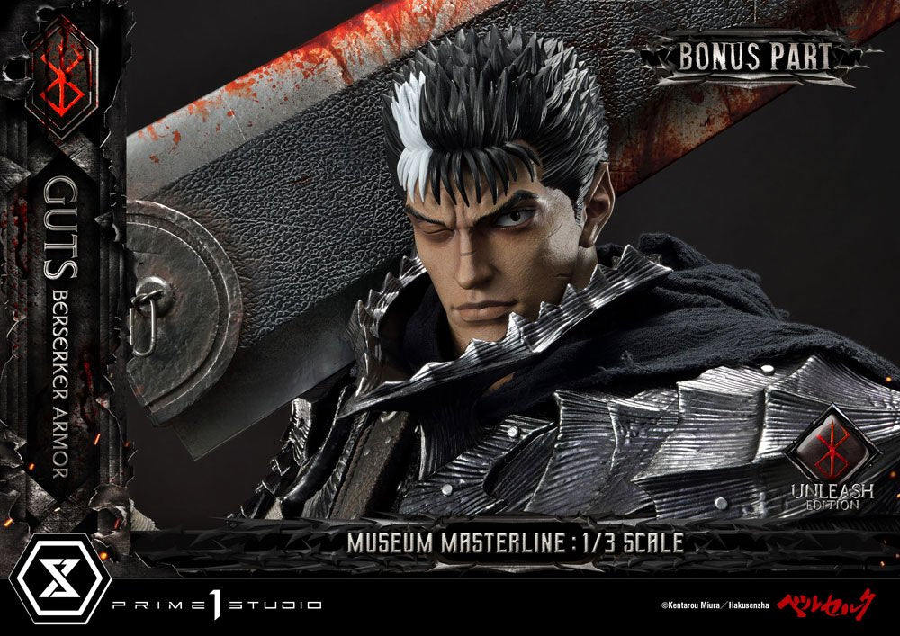 Berserk Museum Masterline Statue 1/3 Guts Berserker Armor Unleash Edition Deluxe Bonus Version 121 cm