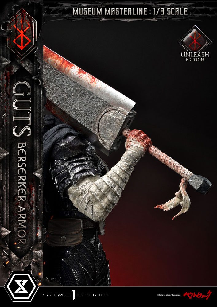 Berserk Museum Masterline Statue 1/3 Guts Berserker Armor Unleash Edition 121 cm