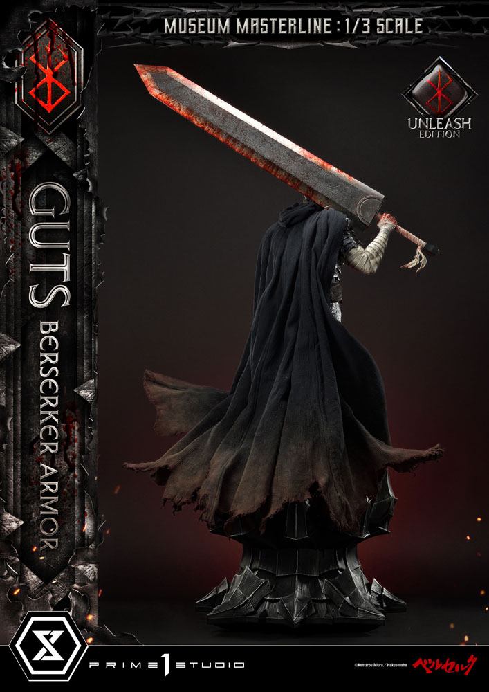 Berserk Museum Masterline Statue 1/3 Guts Berserker Armor Unleash Edition 121 cm