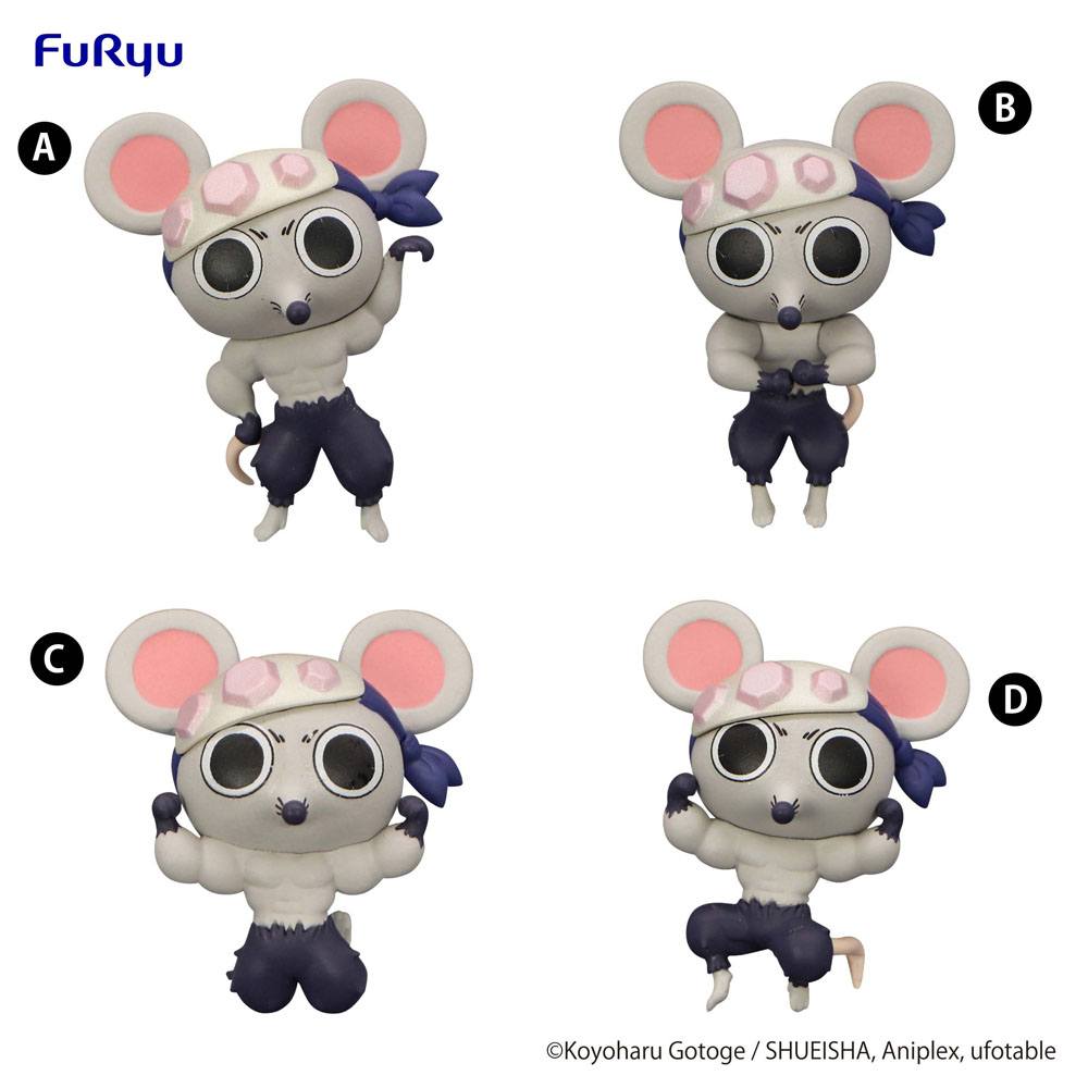 Demon Slayer: Kimetsu no Yaiba Chokotto Hikkake PVC Statues Petit Muki Muki Mouse 4 cm