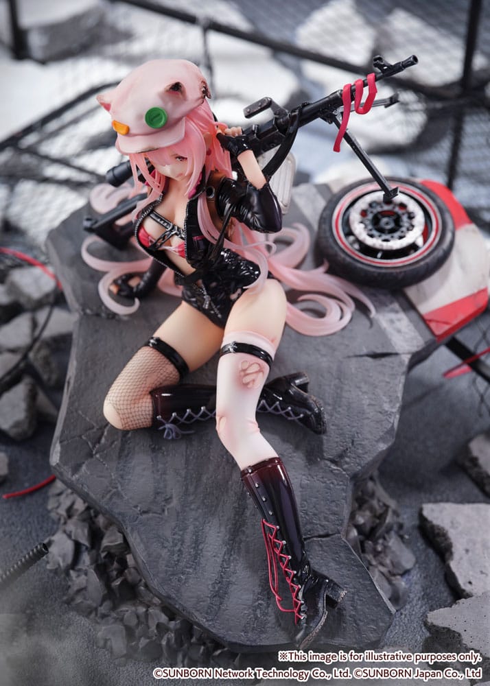 Girls&#39; Frontline SHIBUYA SCRAMBLE FIGURE PVC Statue 1/7 UKM-2000 Gale Lightning -Wounded Ver.- 20 cm