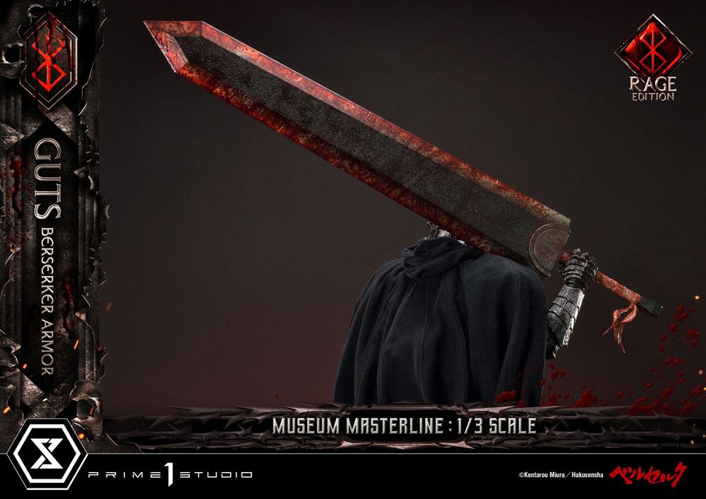 Berserk Museum Masterline Statue 1/3 Guts Berserker Armor Rage Edition 121 cm