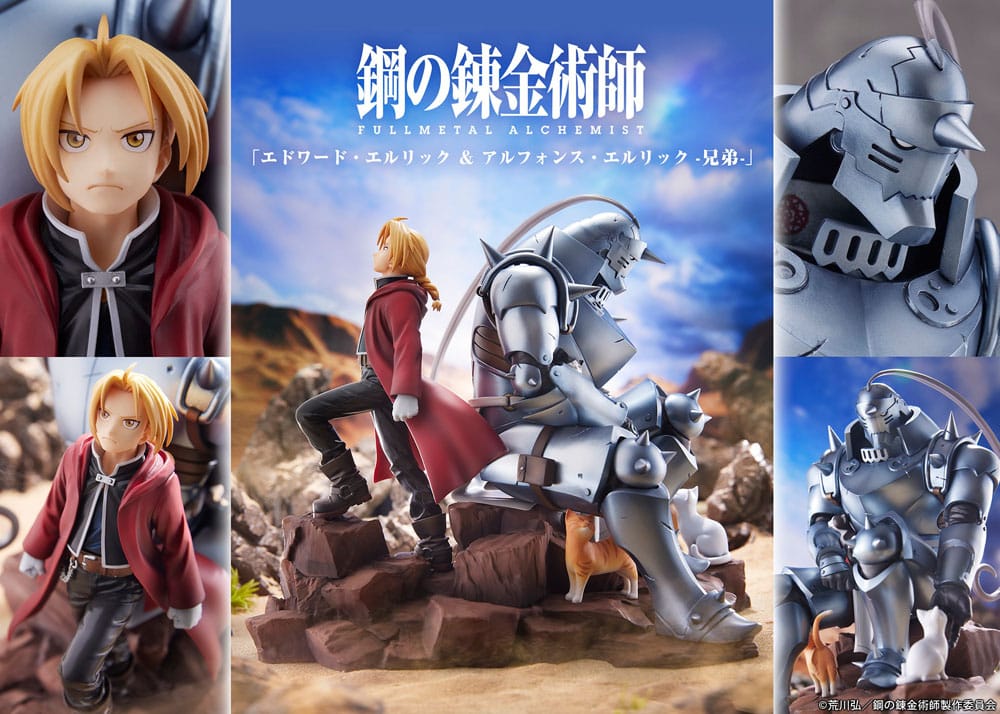 Fullmetal Alchemist: Brotherhood PVC Statue Edward Elric &amp; Alphonse Elric Brothers 24 cm
