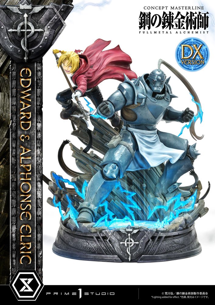 Fullmetal Alchemist Statue 1/6 Edward &amp; Alphonse Elric Deluxe Version 56 cm
