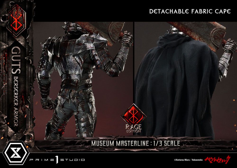 Berserk Museum Masterline Statue 1/3 Guts Berserker Armor Rage Edition 121 cm