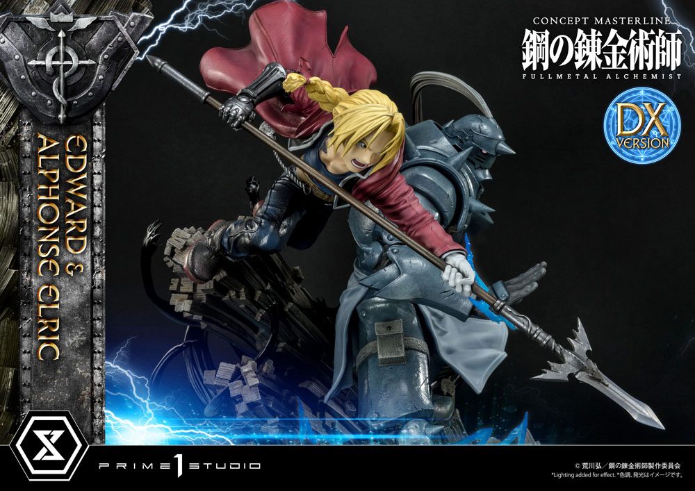 Fullmetal Alchemist Statue 1/6 Edward &amp; Alphonse Elric Deluxe Version 56 cm