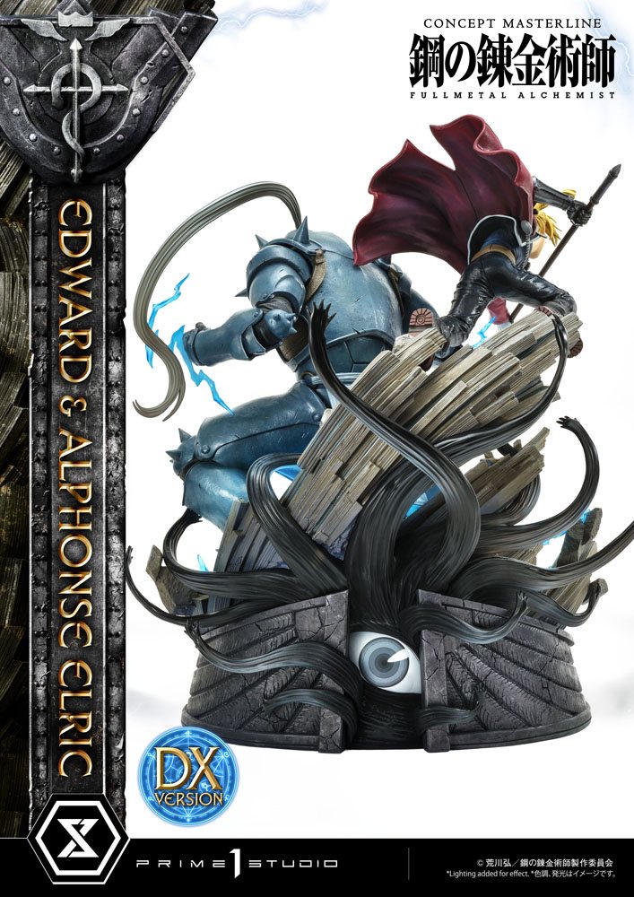 Fullmetal Alchemist Statue 1/6 Edward &amp; Alphonse Elric Deluxe Version 56 cm