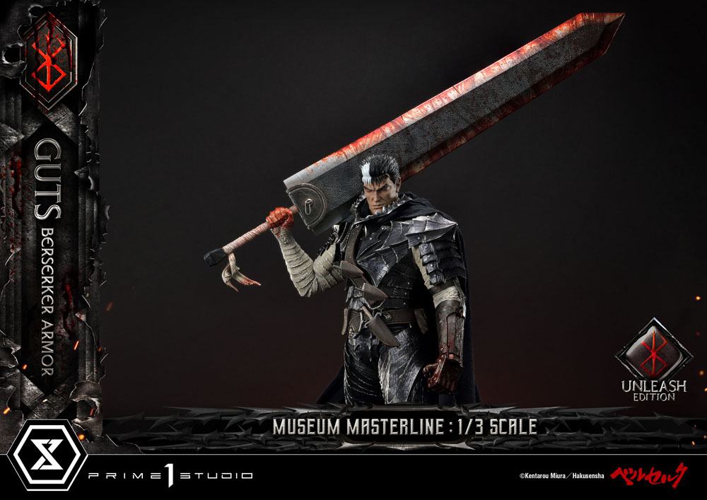Berserk Museum Masterline Statue 1/3 Guts Berserker Armor Unleash Edition 121 cm