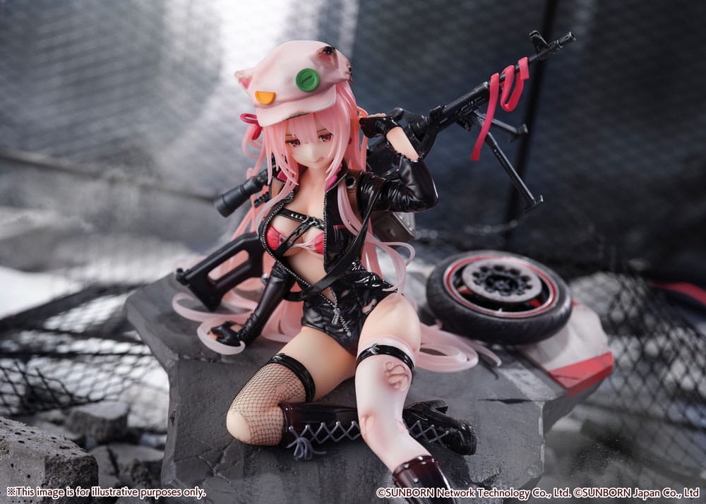 Girls&#39; Frontline SHIBUYA SCRAMBLE FIGURE PVC Statue 1/7 UKM-2000 Gale Lightning -Wounded Ver.- 20 cm