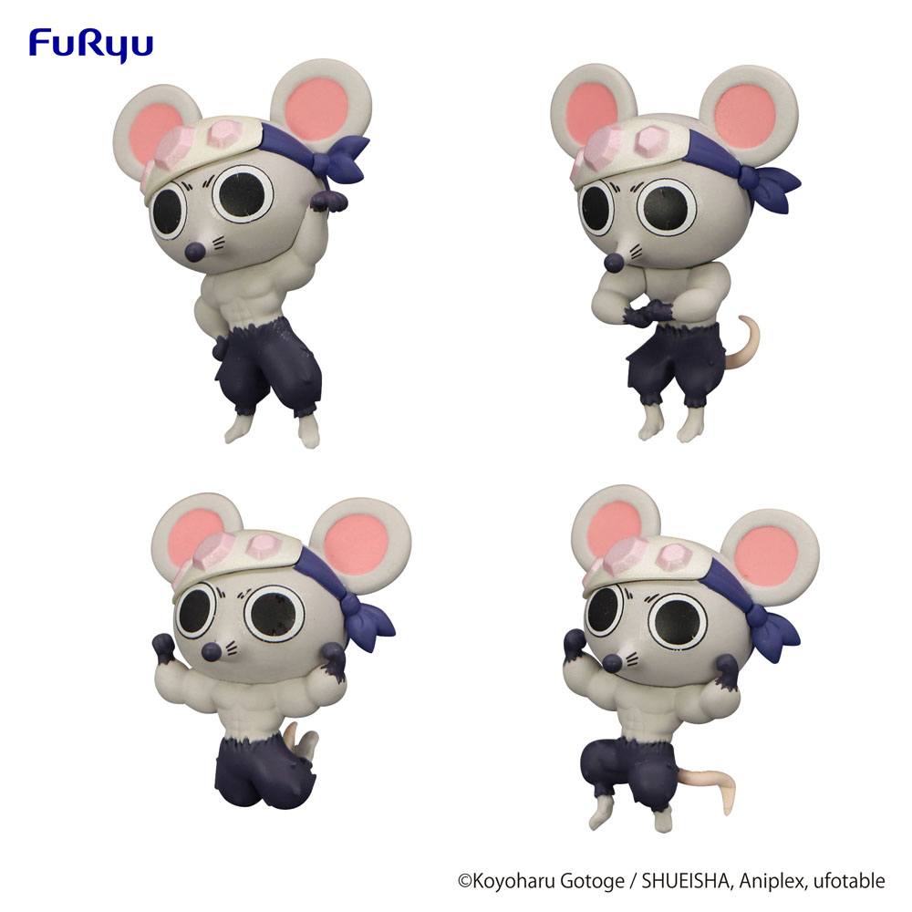 Demon Slayer: Kimetsu no Yaiba Chokotto Hikkake PVC Statues Petit Muki Muki Mouse 4 cm