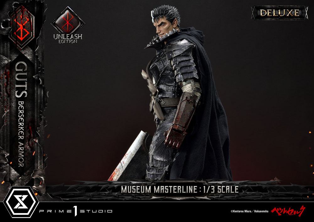 Berserk Museum Masterline Statue 1/3 Guts Berserker Armor Unleash Edition Deluxe Bonus Version 121 cm