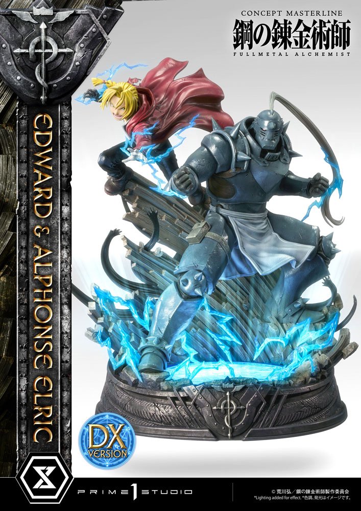 Fullmetal Alchemist Statue 1/6 Edward &amp; Alphonse Elric Deluxe Version 56 cm