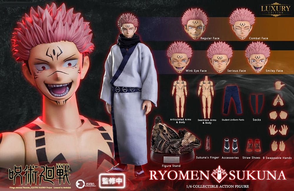 Jujutsu Kaisen Action Figure 1/6 Ryomen Sukuna (Luxury Version) 30 cm
