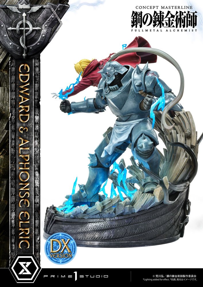 Fullmetal Alchemist Statue 1/6 Edward &amp; Alphonse Elric Deluxe Version 56 cm