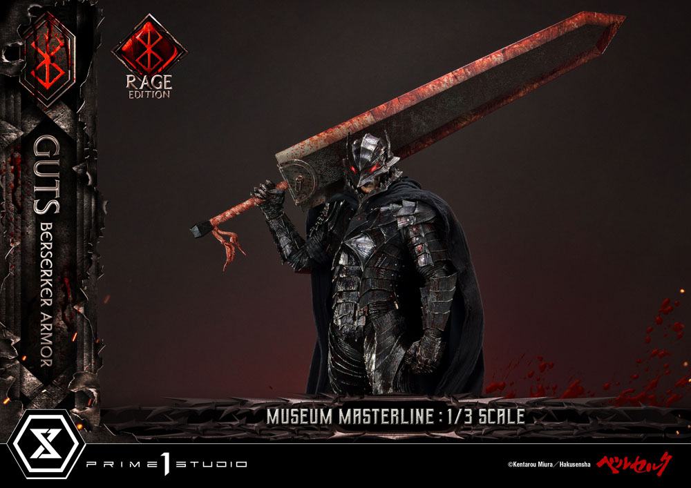 Berserk Museum Masterline Statue 1/3 Guts Berserker Armor Rage Edition 121 cm