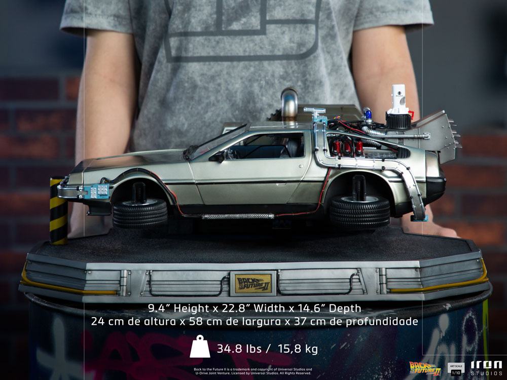 Back to the Future II Art Scale Statue 1/10 DeLorean 58 cm