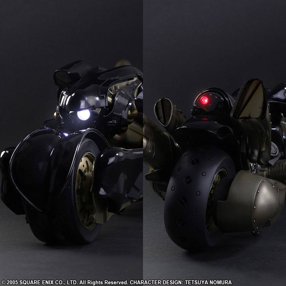 Final Fantasy VII Advent Children Play Arts Kai Action Figure Cloud Strife &amp; Fenrir 28 cm