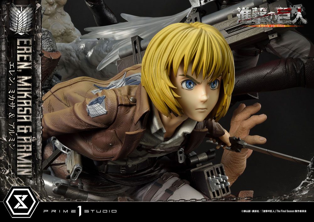 Attack on Titan Ultimate Premium Masterline Statue Eren, Mikasa, &amp; Armin 72 cm