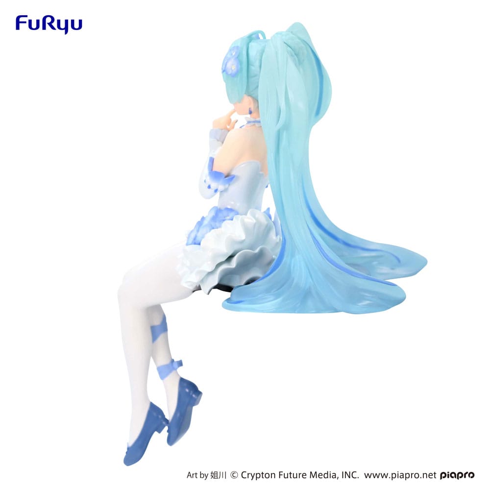 Hatsune Miku Noodle Stopper PVC Statue Miku Flower Fairy Nemophila 15 cm