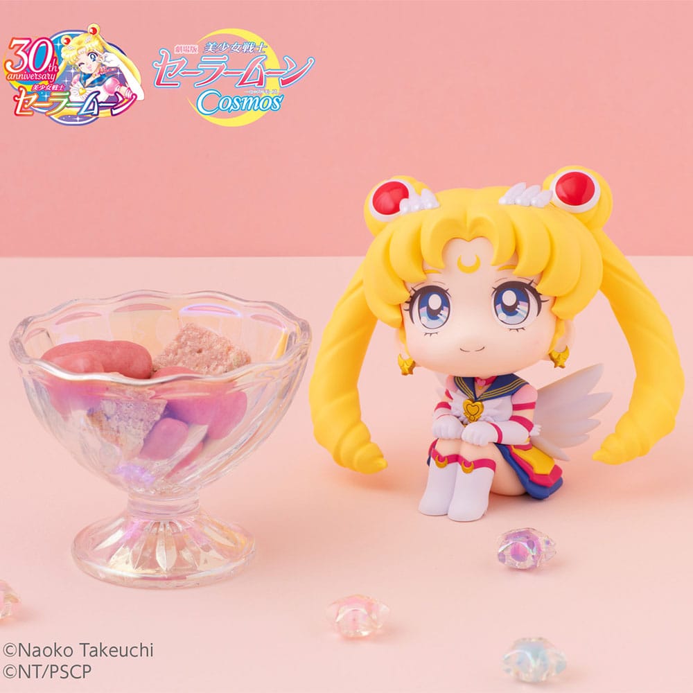 Sailor Moon Cosmos The Movie Look Look Up PVC Statues Eternal Sailor Moon &amp; Eternal Sailor Chibi Moon LTD Ver. 11 cm