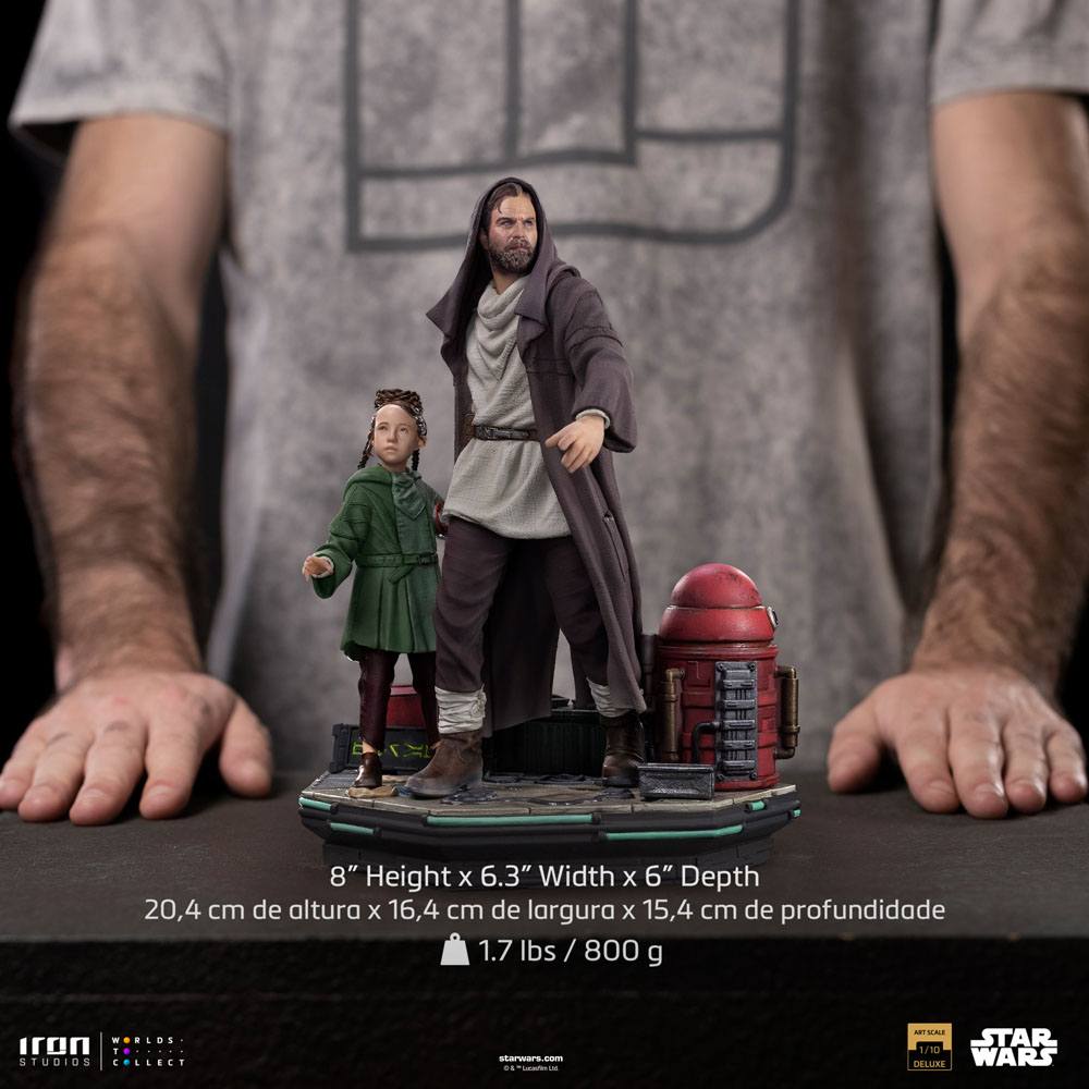 Star Wars: Obi-Wan Kenobi Deluxe Art Scale Statue 1/10 Obi-Wan &amp; Young Leia 20 cm