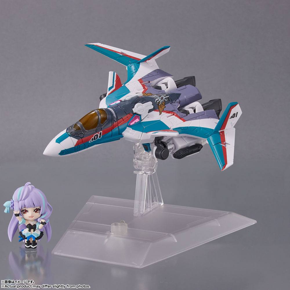 Macross Delta Tiny Session Vehicle mit Action Figure VF-31C Siegfried (Arad Mölders Use) with Mikumo Guynemer 10 cm