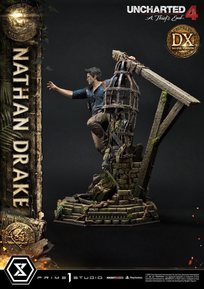 Uncharted 4: A Thief&#39;s End Ultimate Premium Masterline Statue 1/4 Nathan Drake Deluxe Bonus Version 69 cm