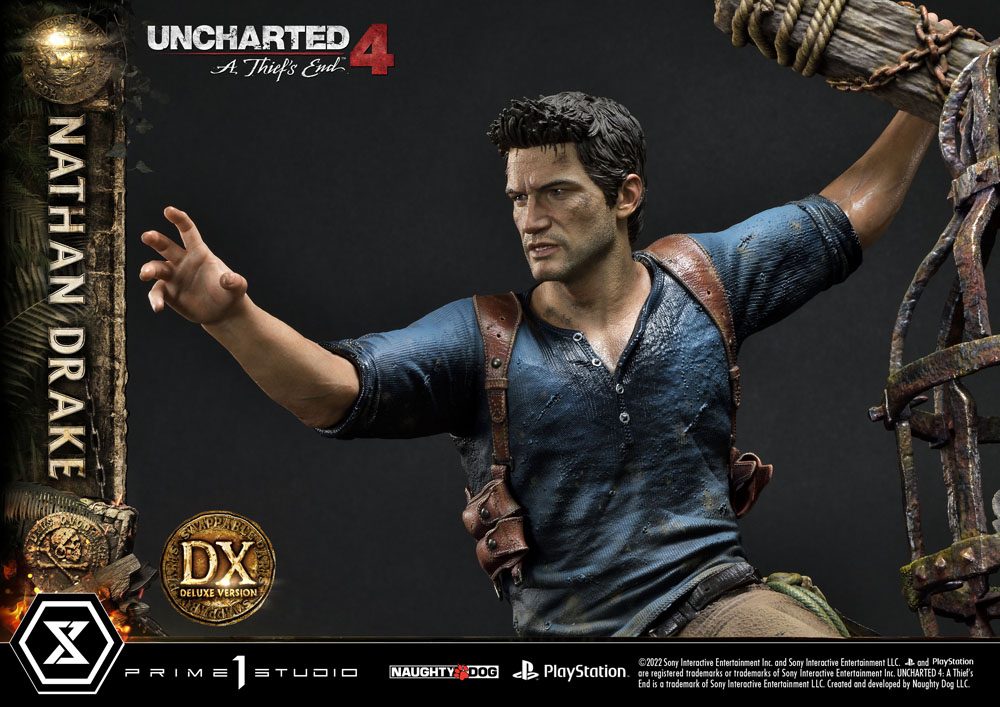 Uncharted 4: A Thief&#39;s End Ultimate Premium Masterline Statue 1/4 Nathan Drake Deluxe Bonus Version 69 cm