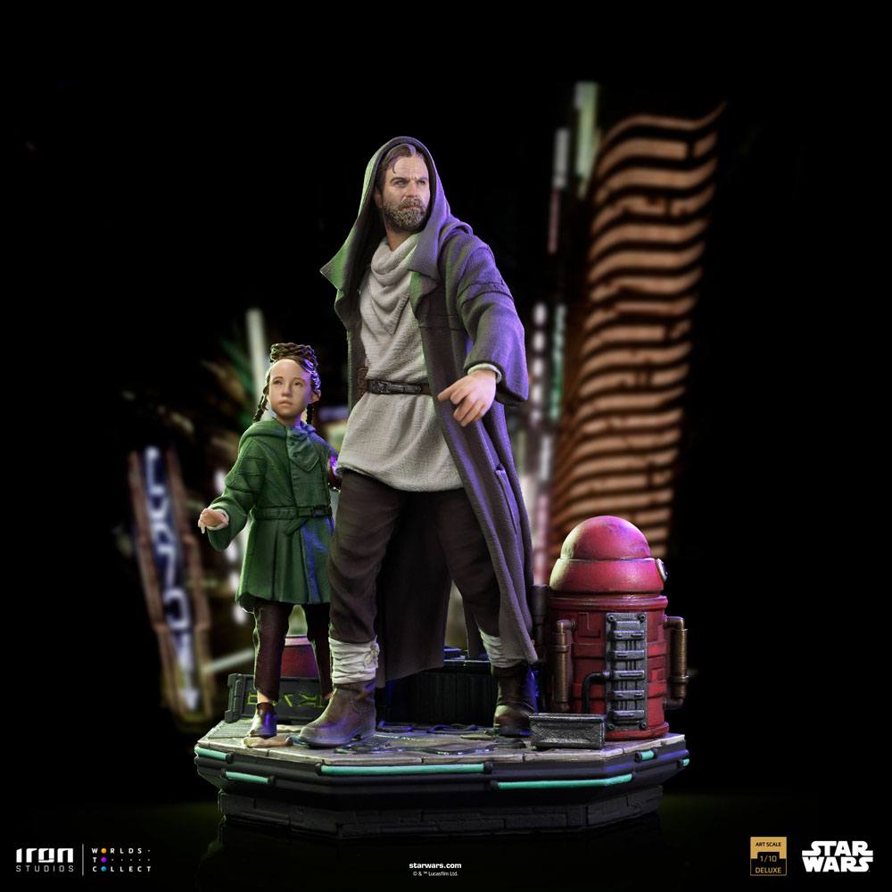 Star Wars: Obi-Wan Kenobi Deluxe Art Scale Statue 1/10 Obi-Wan &amp; Young Leia 20 cm
