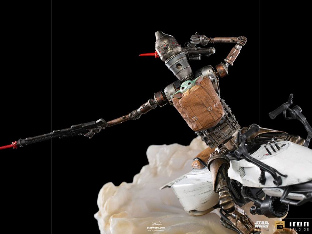 Star Wars The Mandalorian Deluxe Art Scale Statue 1/10 IG-11 &amp; The Child 20 cm