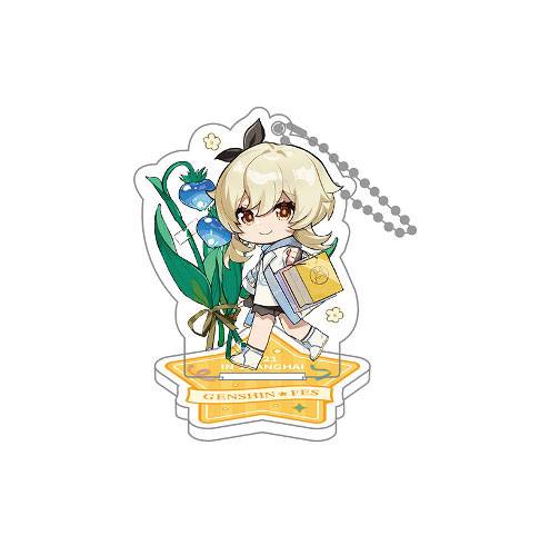 Genshin Impact Genshin Fes 2021 Acrylic Figure &amp; Keychain Traveler Lumine 9 cm