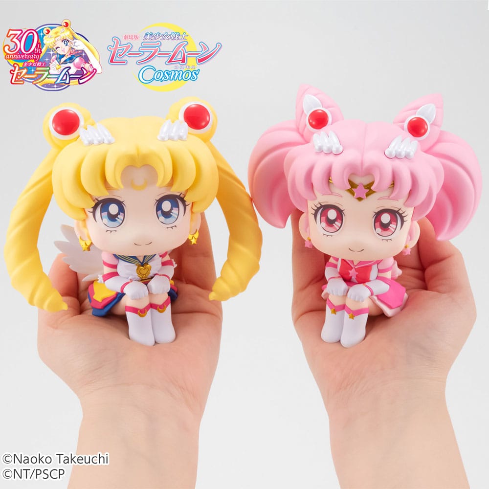 Sailor Moon Cosmos The Movie Look Look Up PVC Statues Eternal Sailor Moon &amp; Eternal Sailor Chibi Moon LTD Ver. 11 cm